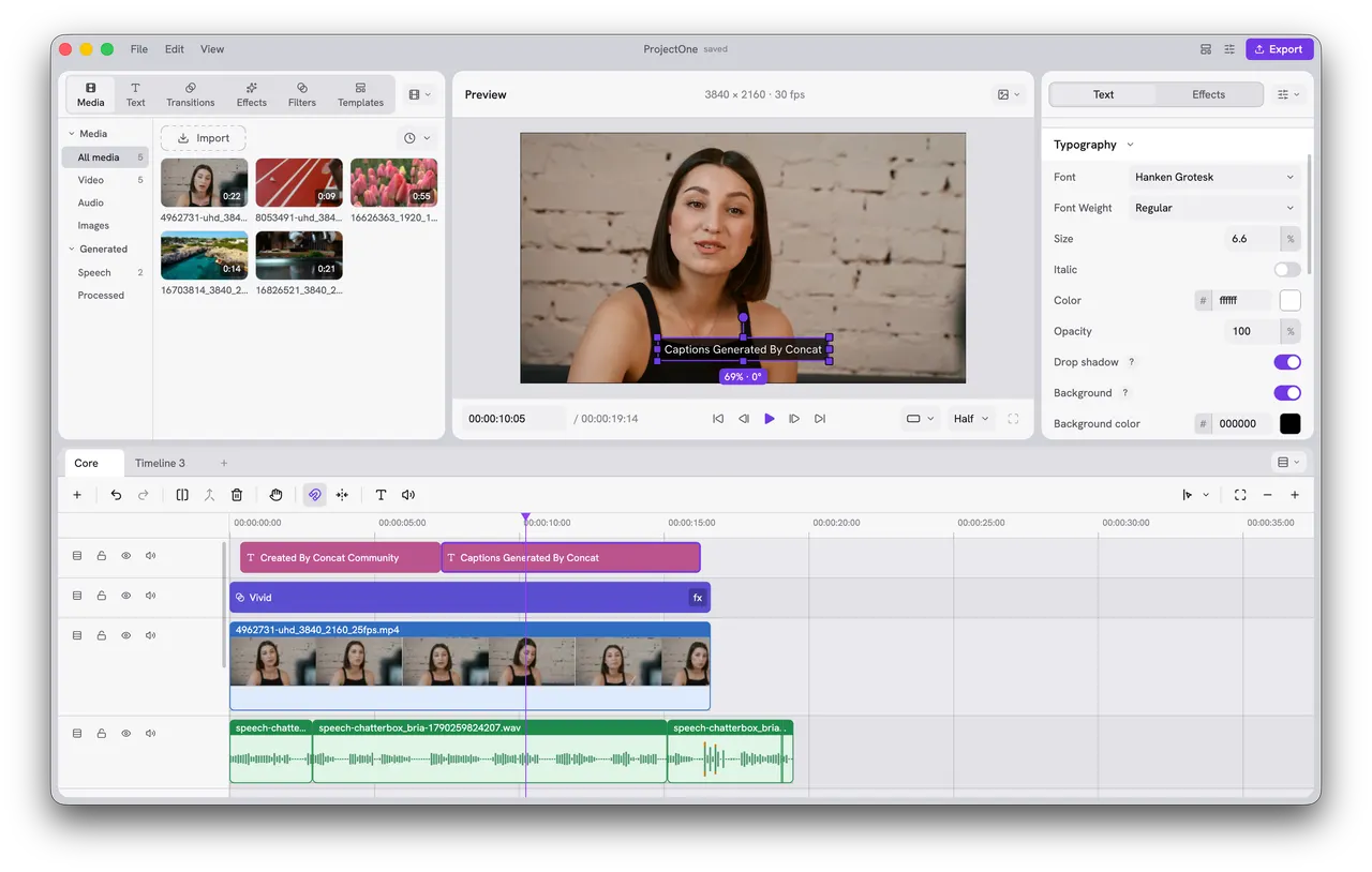 The editor in the light theme