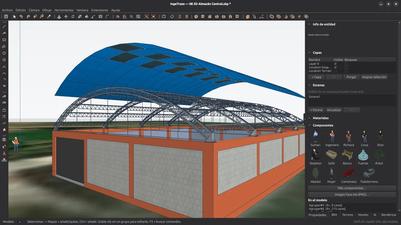 BIM tags on the geometry, exported to IFC4