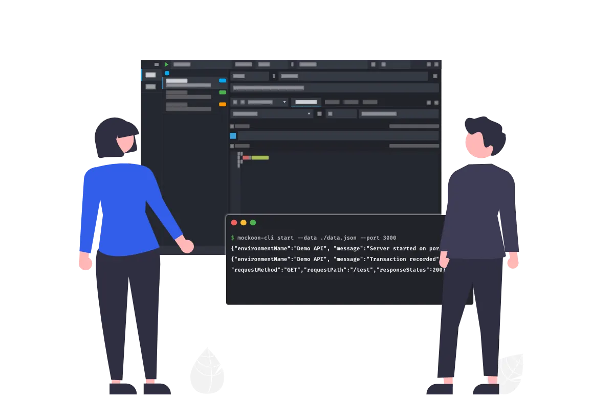 A mock API environment and its routes