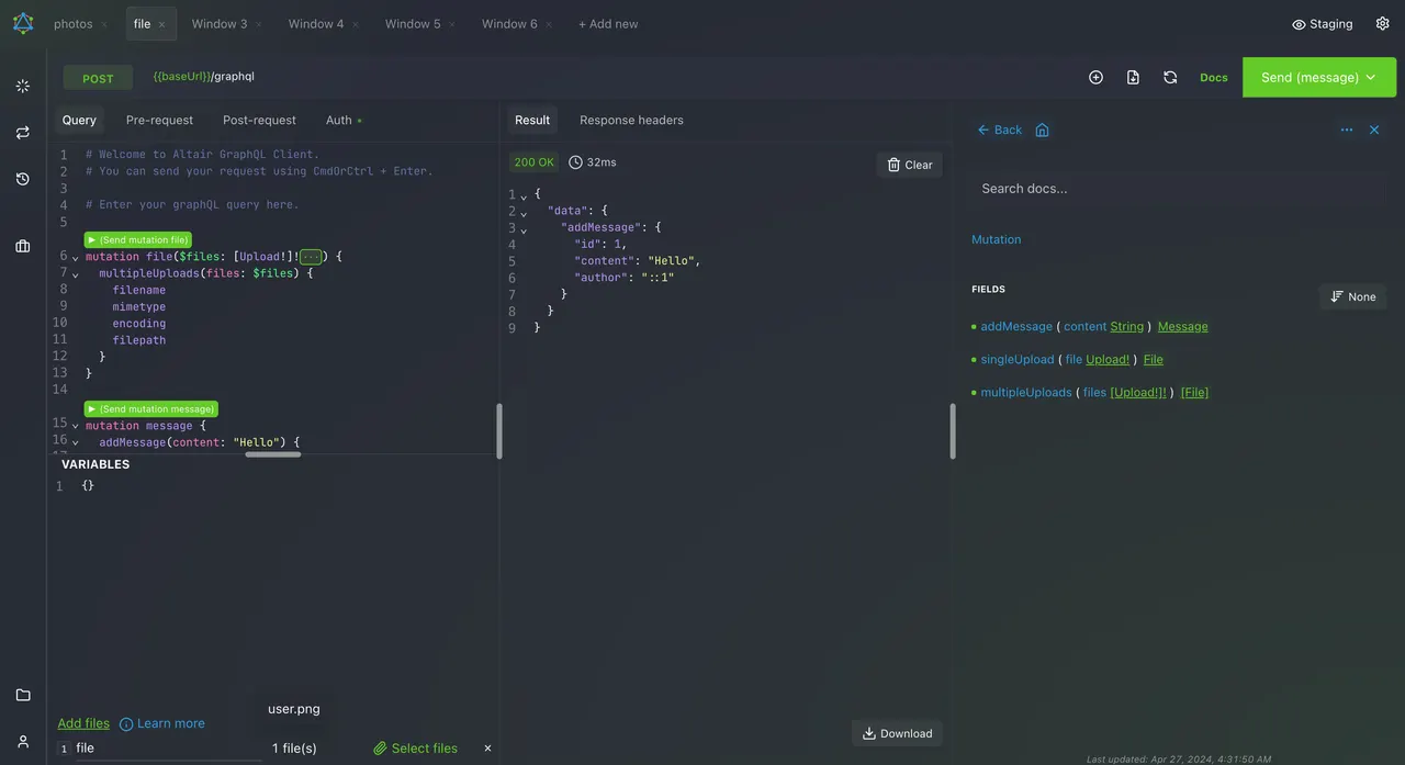 Writing and running a query
