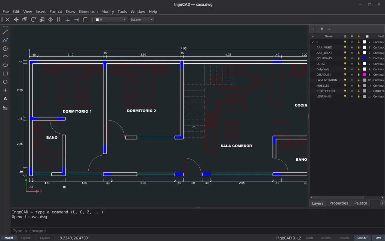 A colleague's DWG opened as sent